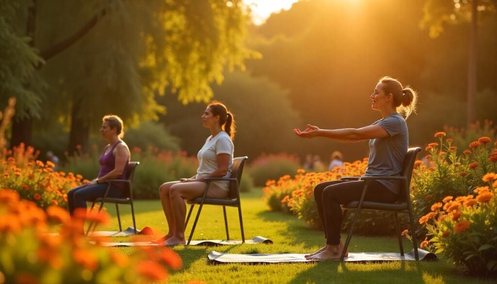 10 Best Low-Impact Exercises for Seniors with Arthritis 4 Chair Yoga, aquatic exercises for arthritis pain relief, water aerobics arthritis seniors benefits